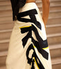 Graphic Drawstring Cape With Skirt