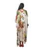 Printed Silk Kaftan + Draped Skirt Silk